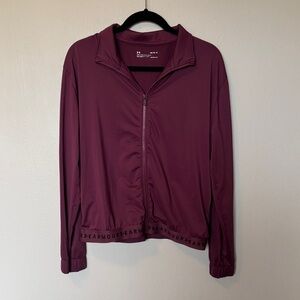 Under Armour Women’s Purple Zip-Up Bomber Jacket